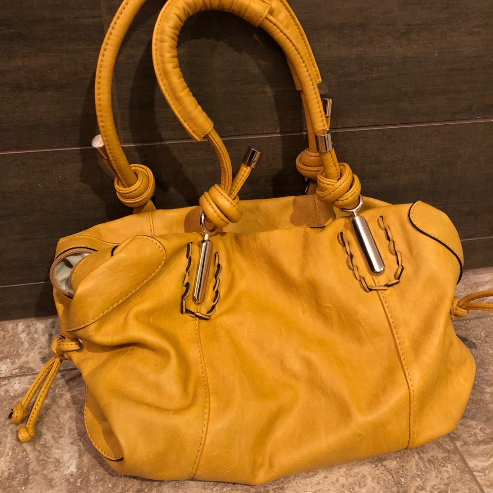 ** sold offline** Gorgeous yellow vegan bag